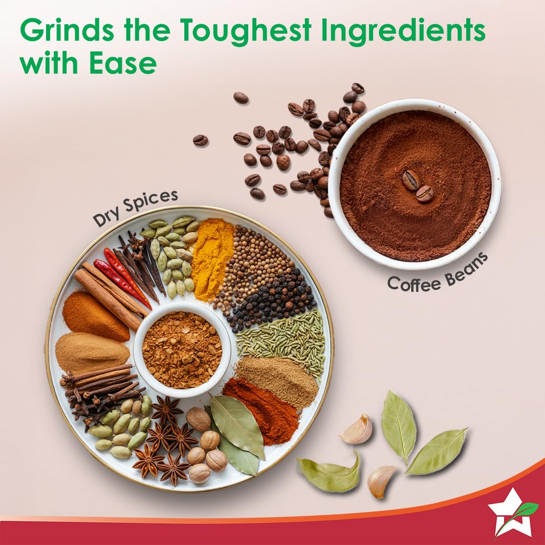 Wonderchef Nutri-blend 500W Juicer Mixer Grinder, 22000 RPM Copper Motor, Smoothie Maker, Masala Grinder, Chutney Blender, 2 Unbreakable Jars, Recipe Book by Chef Sanjeev Kapoor, 2 Yr Warranty, Black - View 6