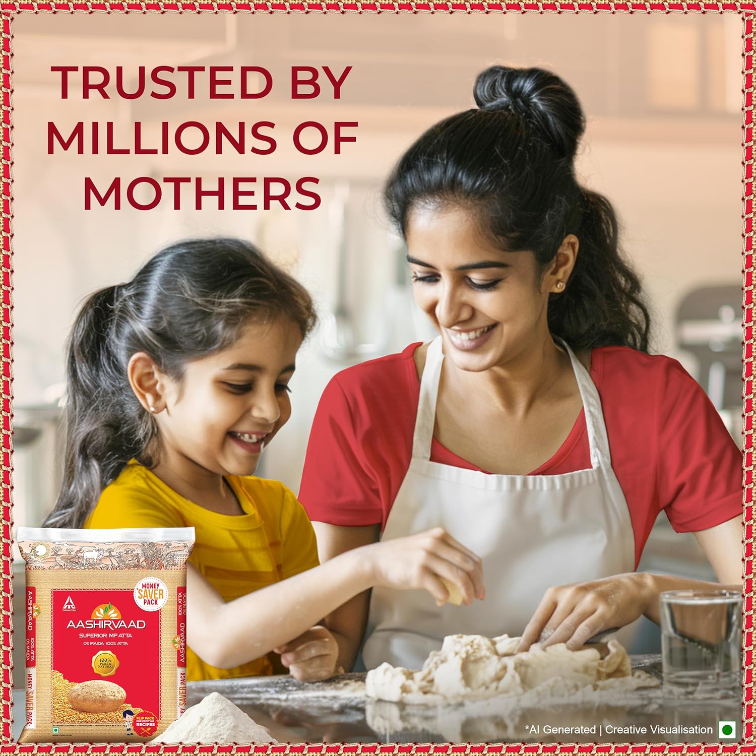 Aashirvaad Superior MP Atta, 10kg, Wheat Flour - View 9